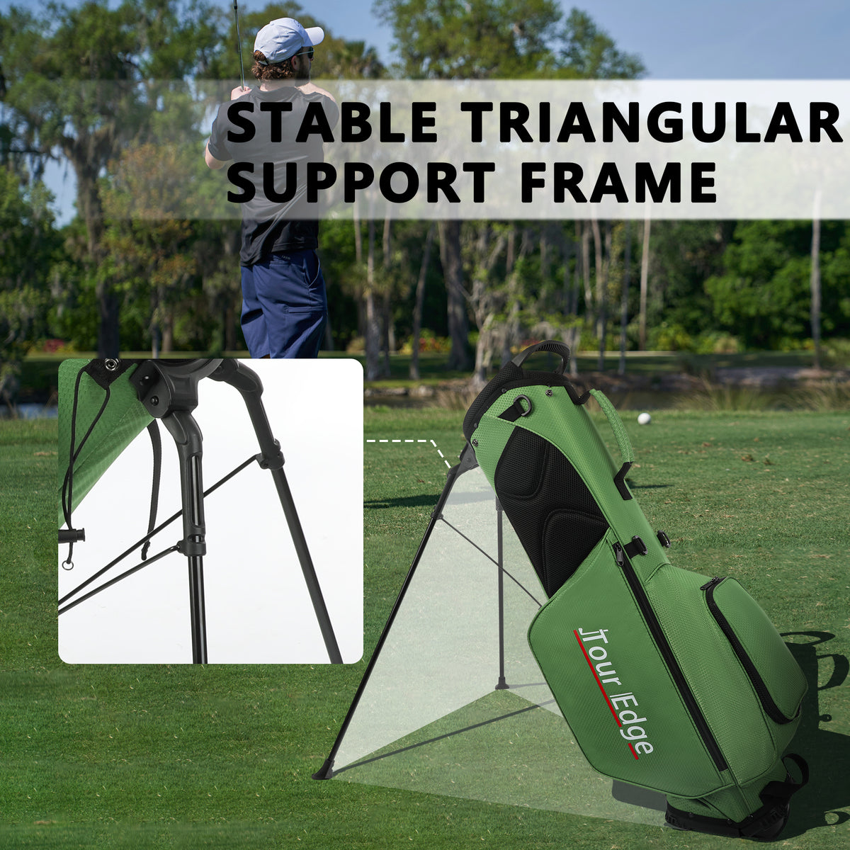 New Thickened Multi-functional Nylon Waterproof Lightweight Golf Cart Bag for Indoor/Outdoor Practice Range Golf Club Bag