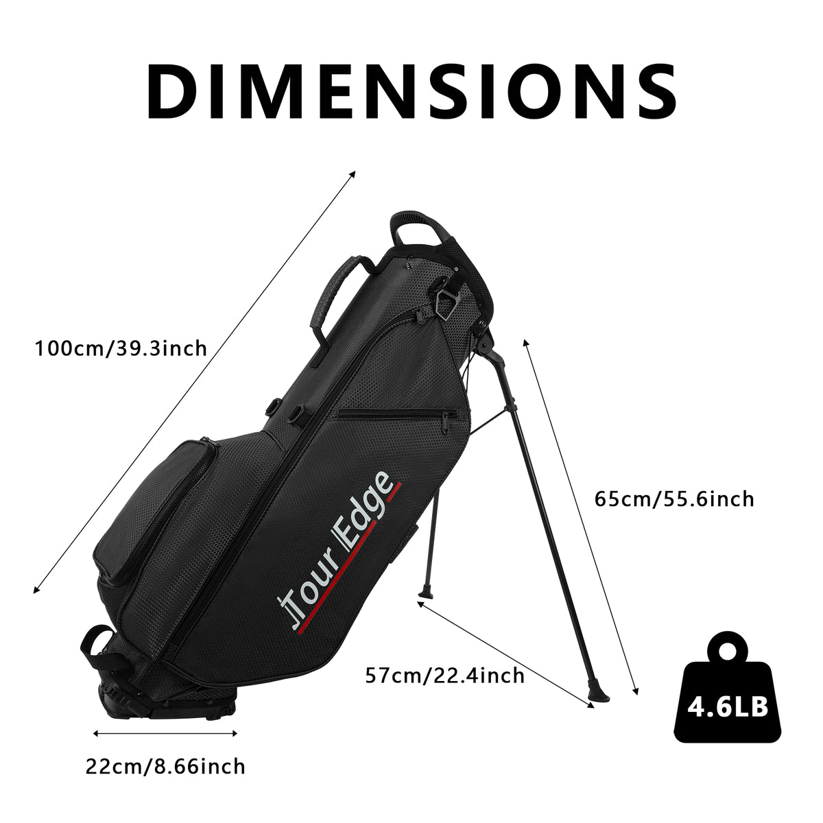 New Thickened Multi-functional Nylon Waterproof Lightweight Golf Cart Bag for Indoor/Outdoor Practice Range Golf Club Bag