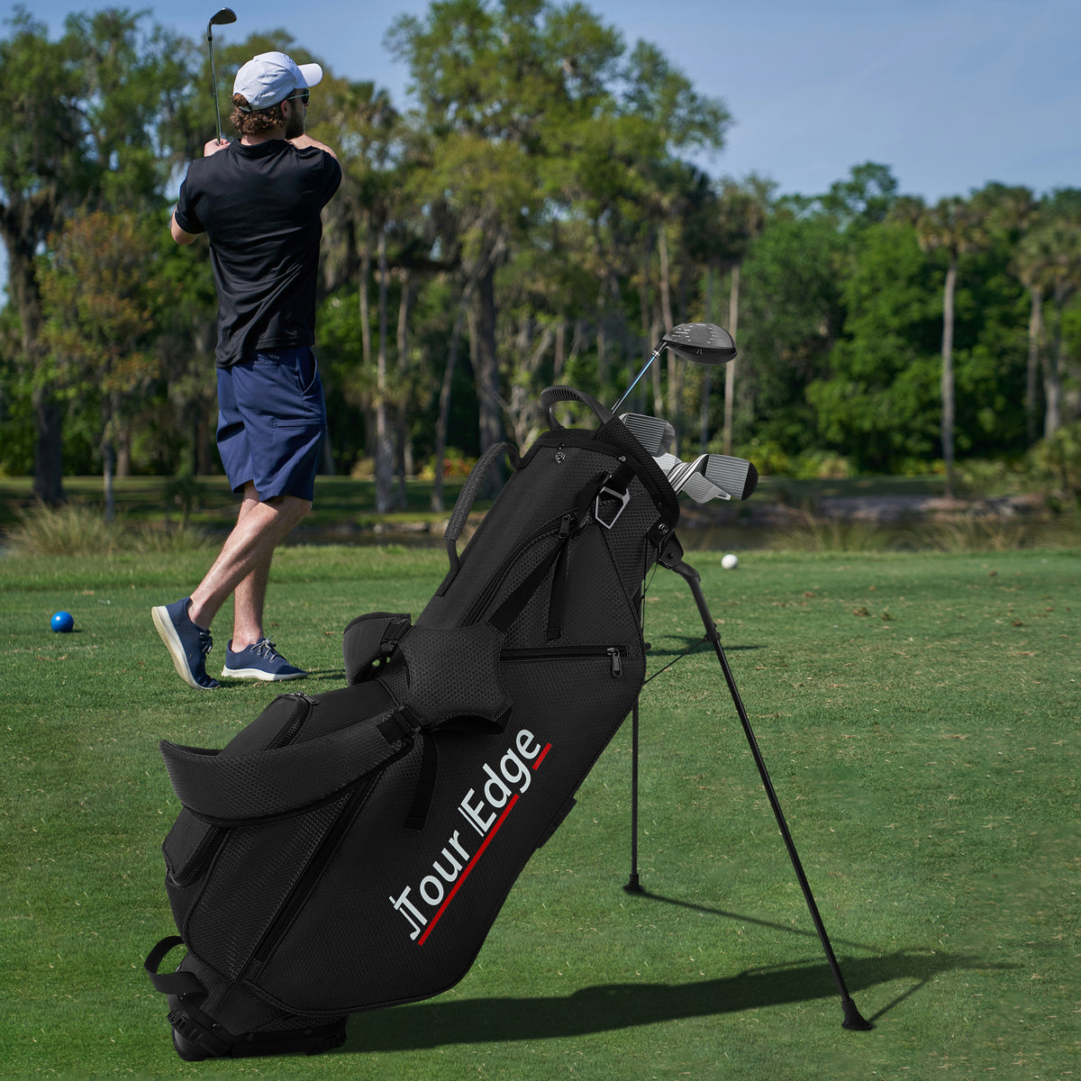 New Thickened Multi-functional Nylon Waterproof Lightweight Golf Cart Bag for Indoor/Outdoor Practice Range Golf Club Bag