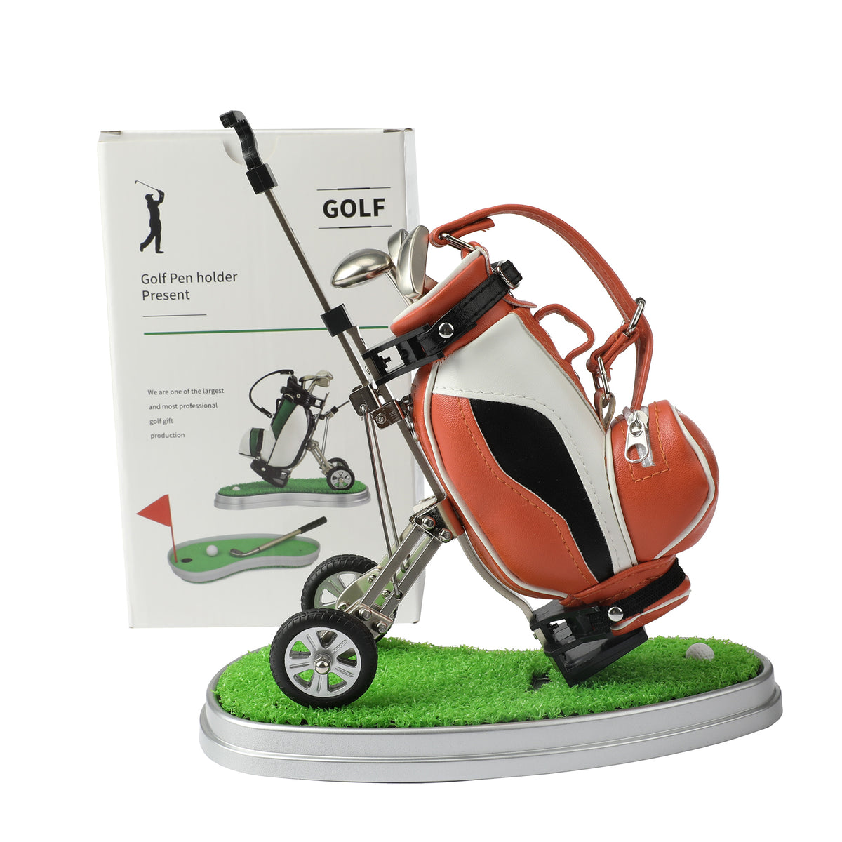Golf practical office supplies, home decoration gifts, stationery models, ornaments, pen holders, zinc alloy+chassis, ABS