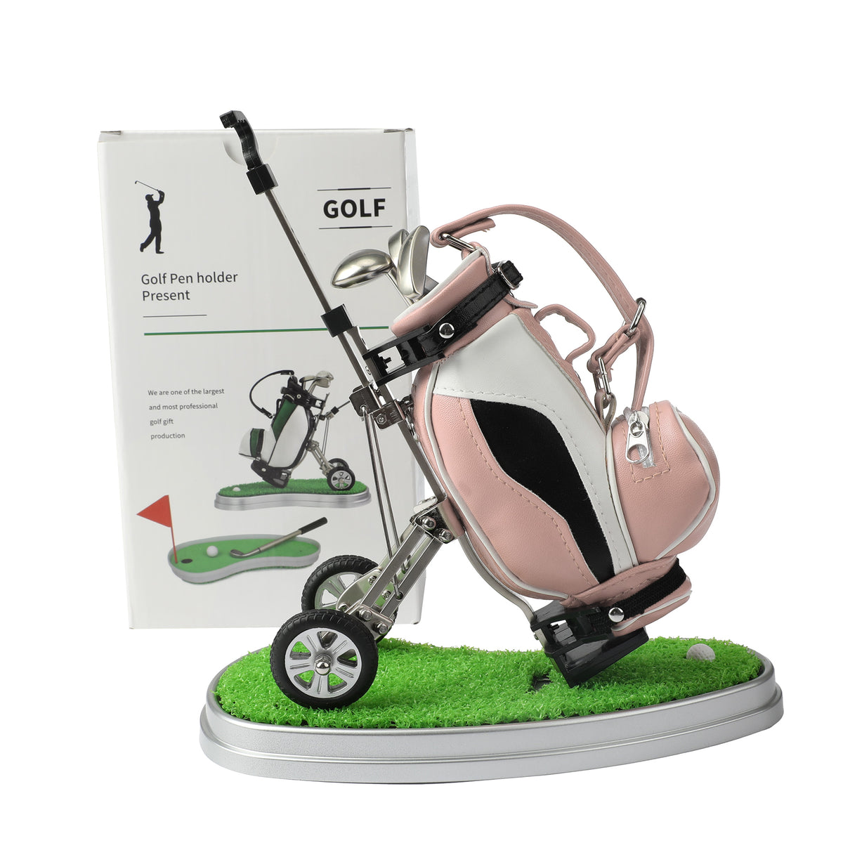 Golf practical office supplies, home decoration gifts, stationery models, ornaments, pen holders, zinc alloy+chassis, ABS