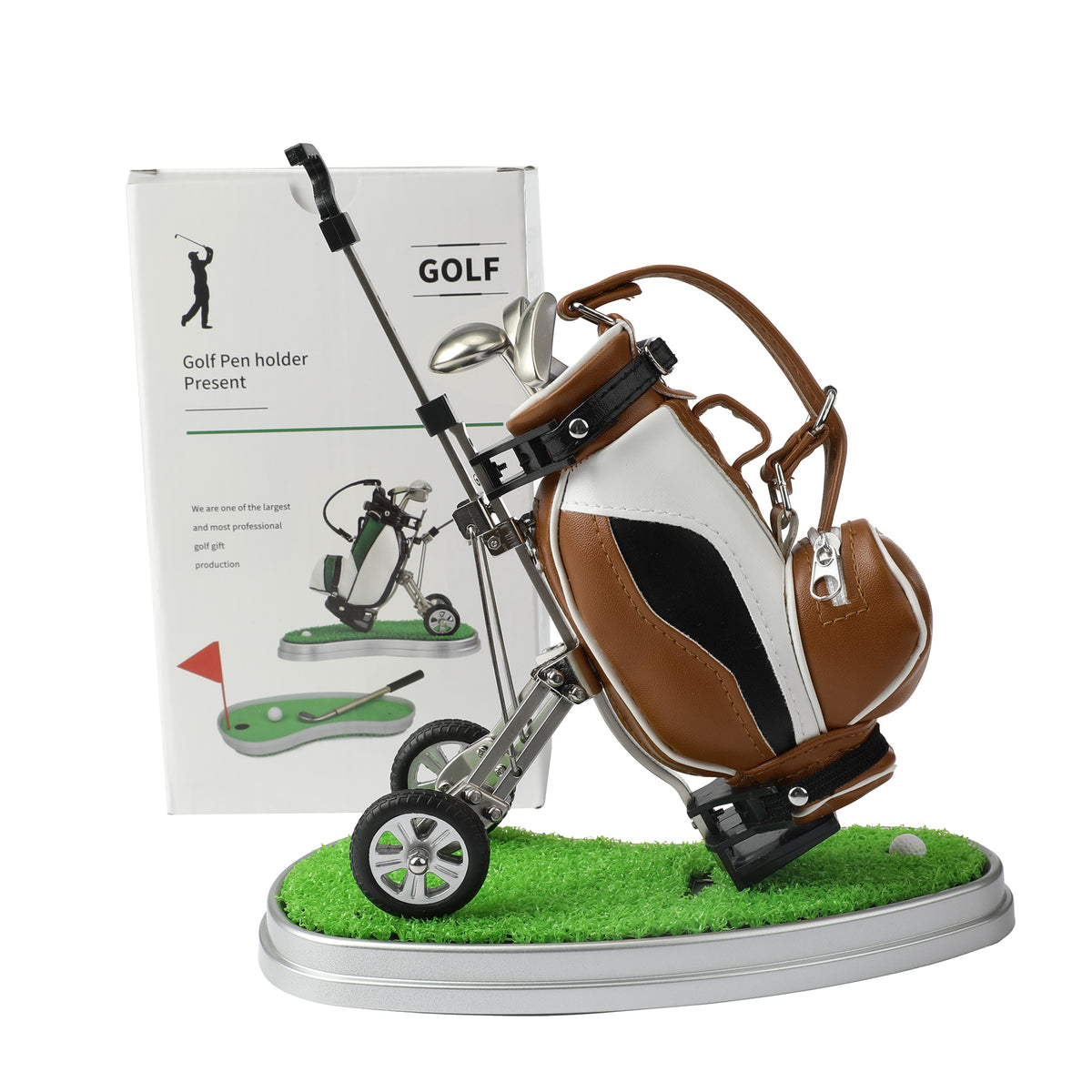 Golf practical office supplies, home decoration gifts, stationery models, ornaments, pen holders, zinc alloy+chassis, ABS