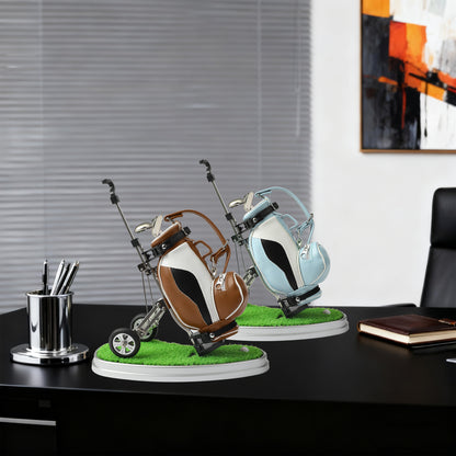 Golf practical office supplies, home decoration gifts, stationery models, ornaments, pen holders, zinc alloy+chassis, ABS