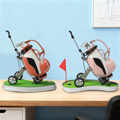 Golf practical office supplies, home decoration gifts, stationery models, ornaments, pen holders, zinc alloy+chassis, ABS