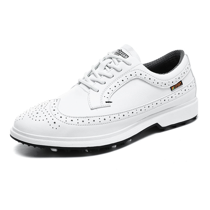 Manufacturer's direct supply of men's golf shoes, casual sports shoes, lightweight and wear-resistant men's shoes（white）
