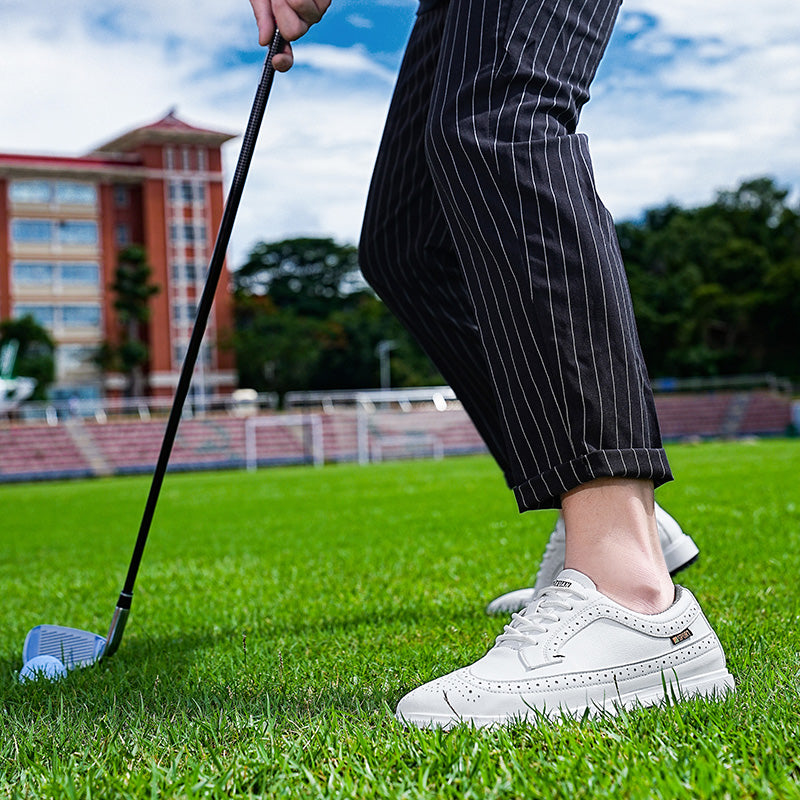 Manufacturer's direct supply of men's golf shoes, casual sports shoes, lightweight and wear-resistant men's shoes（white）