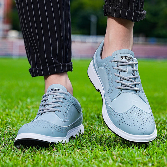 Manufacturer's direct supply of men's golf shoes, casual sports shoes, lightweight (blue）