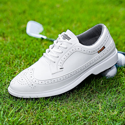 Manufacturer's direct supply of men's golf shoes, casual sports shoes, lightweight and wear-resistant men's shoes（white）