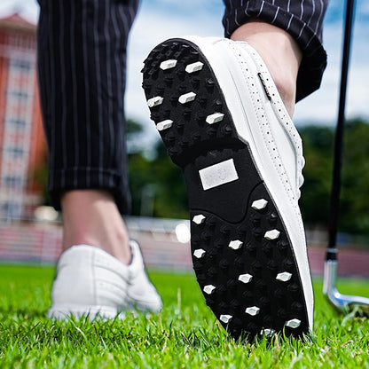 Manufacturer's direct supply of men's golf shoes, casual sports shoes, lightweight and wear-resistant men's shoes（white）