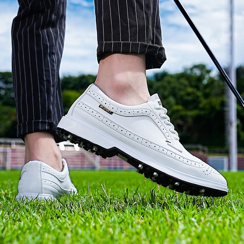 Manufacturer's direct supply of men's golf shoes, casual sports shoes, lightweight and wear-resistant men's shoes（white）